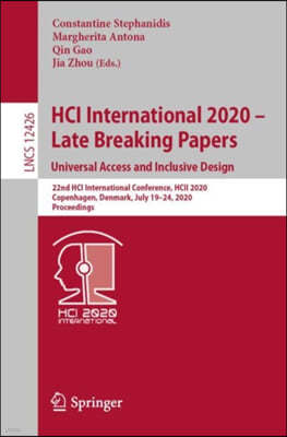 HCI International 2020 ? Late Breaking Papers: Universal Access and Inclusive Design
