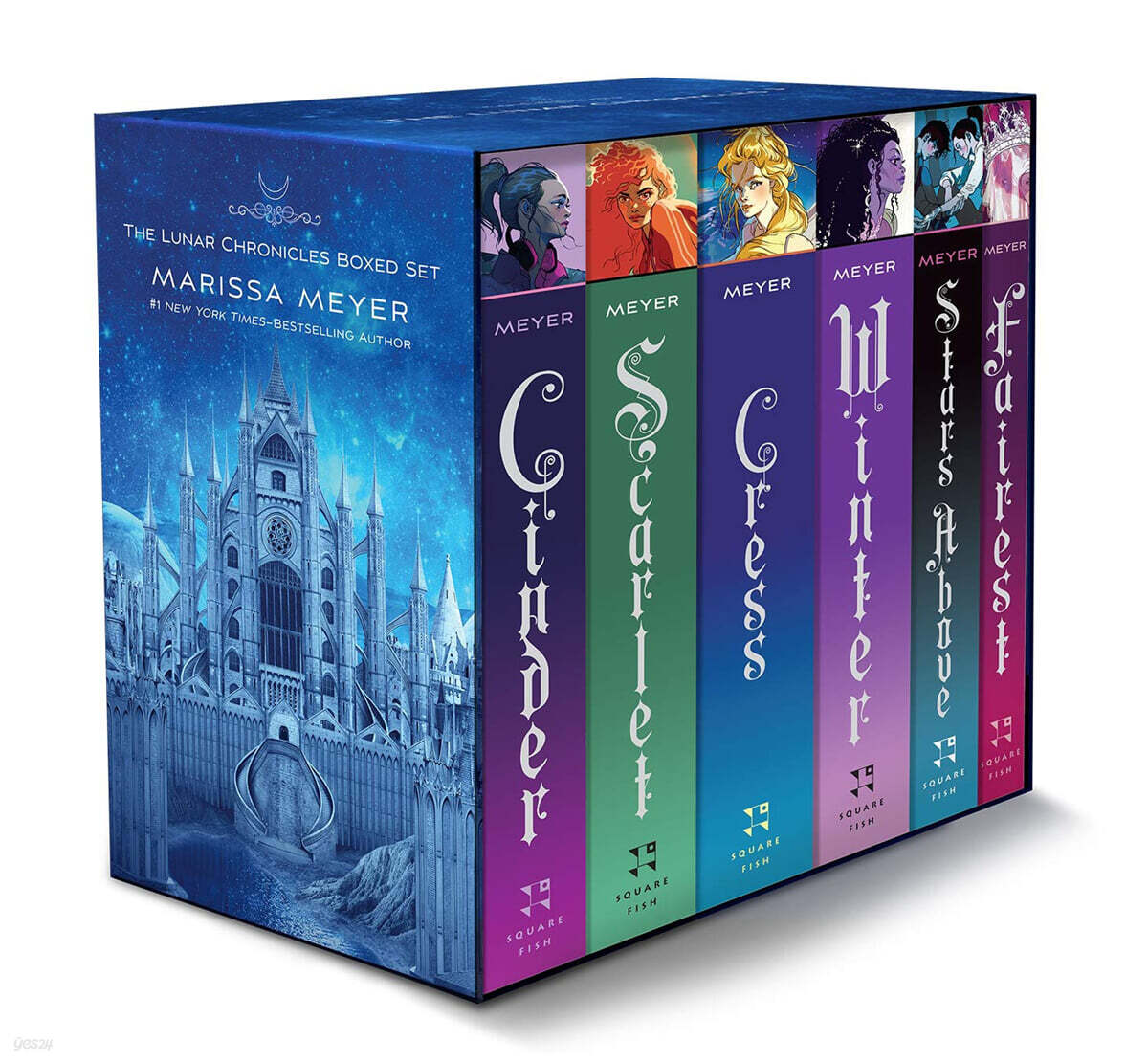 The Lunar Chronicles Boxed Set: Cinder, Scarlet, Cress, Fairest, Stars Above, Winter