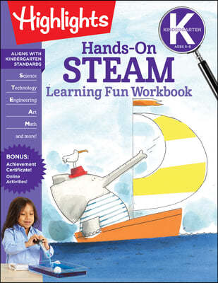 Kindergarten Hands-On Steam Learning Fun Workbook