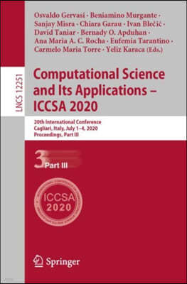 Computational Science and Its Applications ? ICCSA 2020