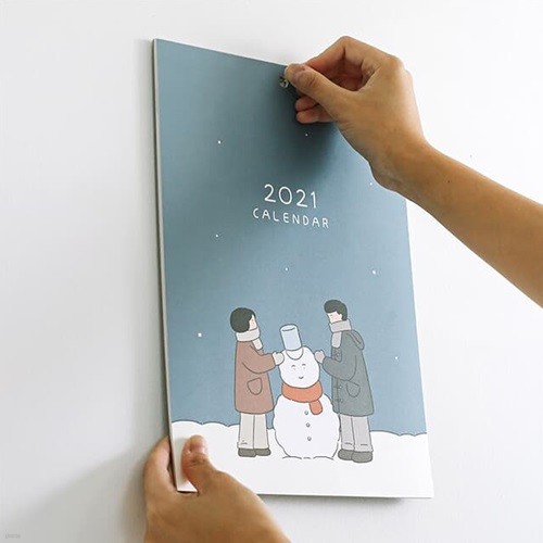 2021 일상 벽걸이 달력-너와 함께한 계절(A4/캘린더)