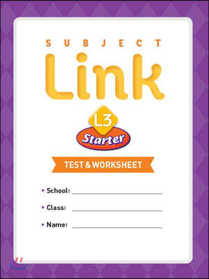 Subject Link Starter 3 Test & Worksheet