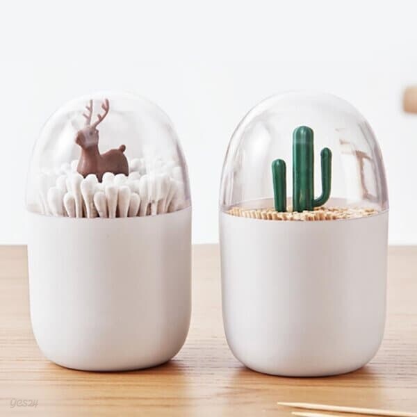 캡슐 다용도 이쑤시개 면봉 보관함 케이스