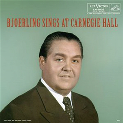 유시 비욜링 - 카네기홀 실황 (Bjorling Sings At Carnegie Hall) - Jussi Bjorling