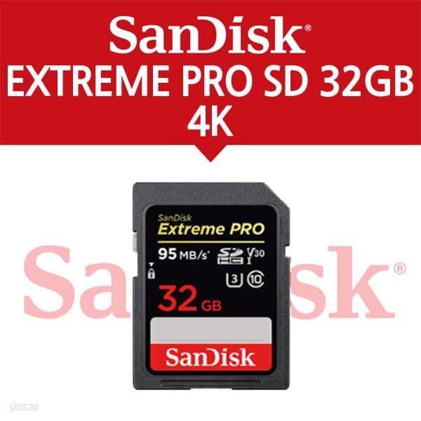 샌디스크 EXTREME PRO SD 32GB (95MB/s)