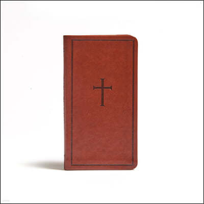 CSB Single-Column Pocket New Testament, Brown Leathertouch