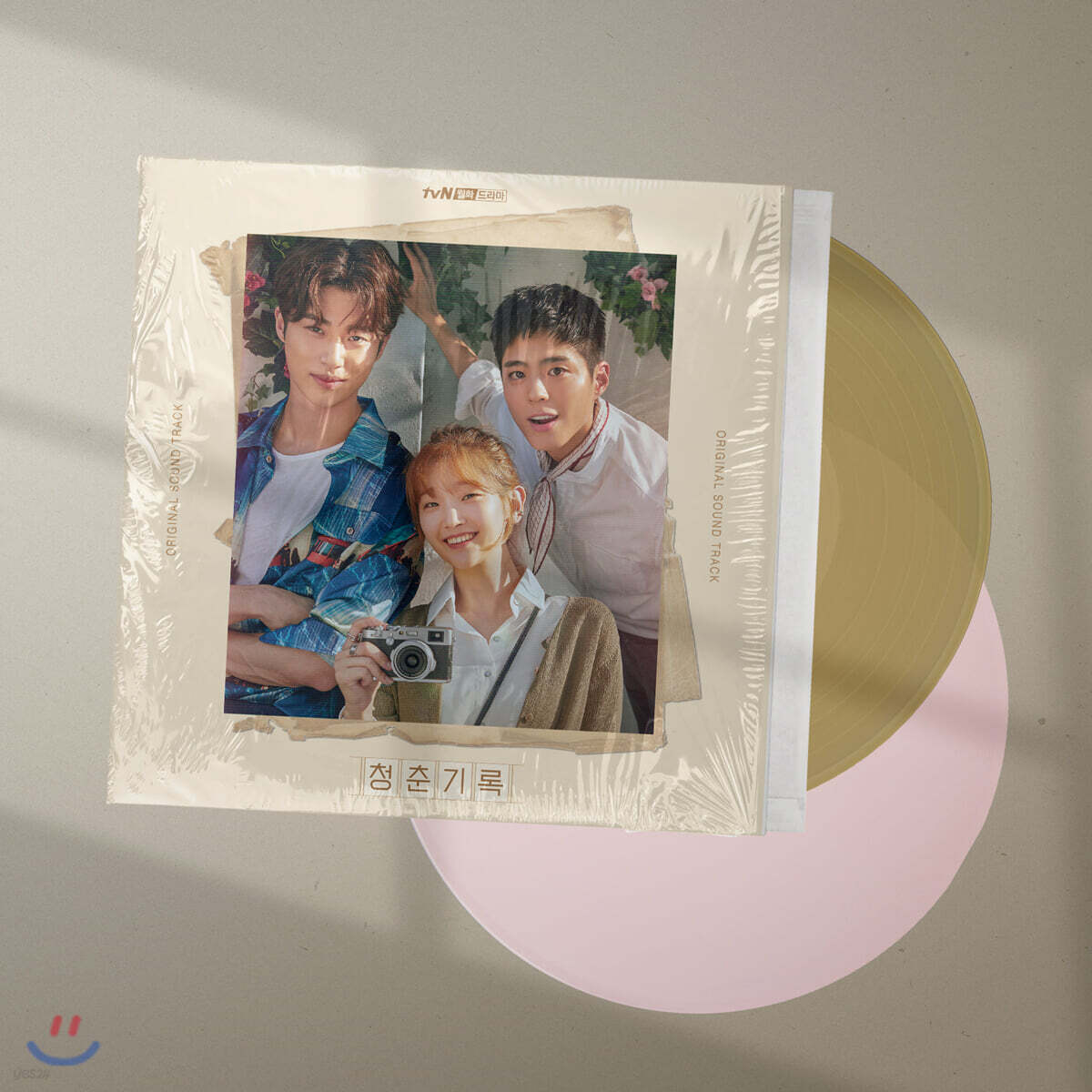 청춘기록 OST (tvN 월화 드라마) [투명 브라운 & 베이비 핑크 컬러 2LP]