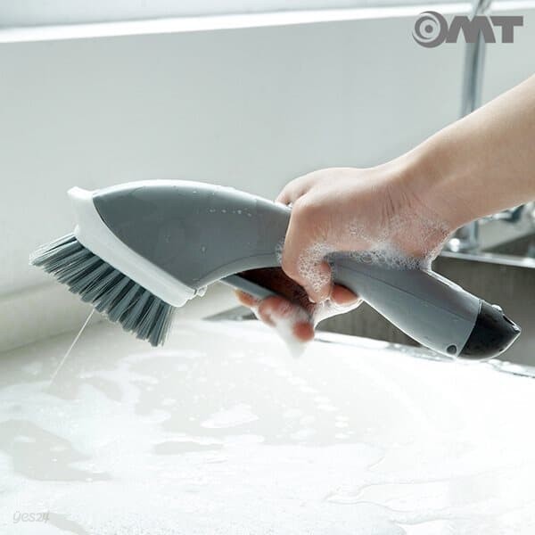 주방 욕실 세제분사+청소솔 청소브러쉬 화장실청소 청소용품 2color