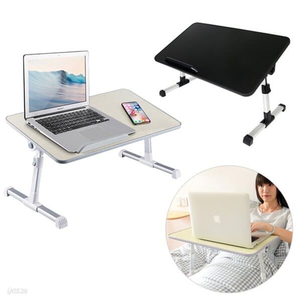 접이식 각도/높이조절 좌식 책상 노트북 테이블 530*300