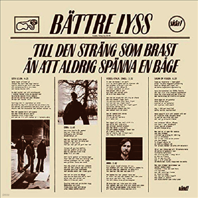 Battre Lyss — Till Den Strang Som Brast... 앨범 커버
