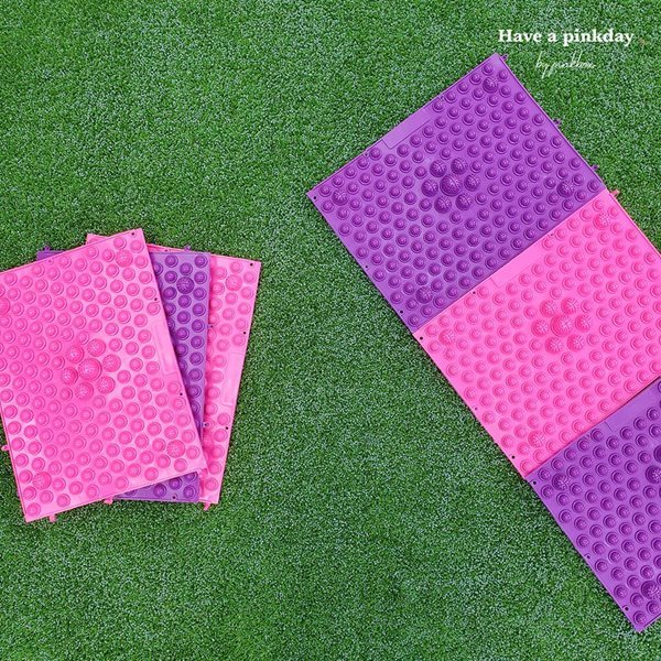 해브어핑크데이 컨버터블 컬러칩 건강 지압매트 퍼플/핑크 2종택1