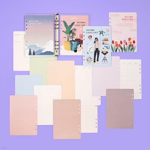 DIY A5 6공 다이어리 세트