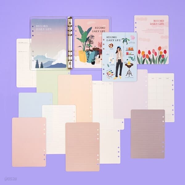 DIY A5 6공 다이어리 세트