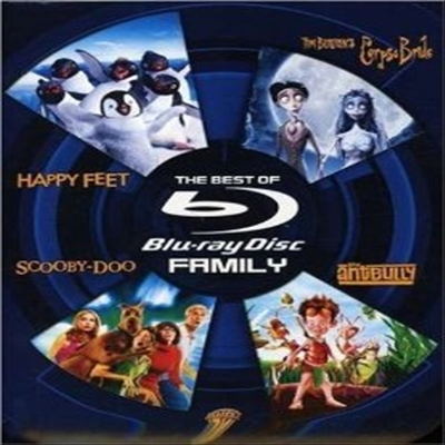 The Best of Blu-ray - Family :Happy Feet / Tim Burton's Corpse Bride / Scooby-Doo / The Ant Bully ( Ʈ  緹 йи) (ѱ۹ڸ)(Blu-ray)(2007)