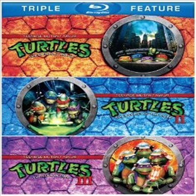 Teenage Mutant Ninja Turtles / Teenage Mutant Ninja Turtles II: The Secret of the Ooze / Teenage Mutant Ninja Turtles III: Turtles in Time ( ź) (ѱ۹ڸ)(Blu-ray) (2012)