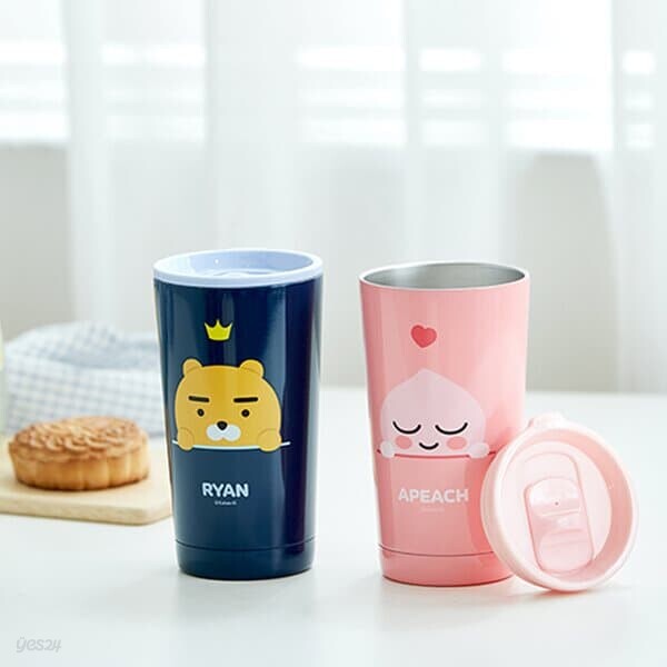 카카오프렌즈 뉴 시그니쳐 스텐 텀블러 475ml 1P 2종 택1