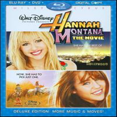 Hannah Montana: The Movie (ѳ ³:   ) (Three-Disc Blu-ray/DVD Combo + Digital Copy) (ѱ۹ڸ)(Blu-ray) (2009)