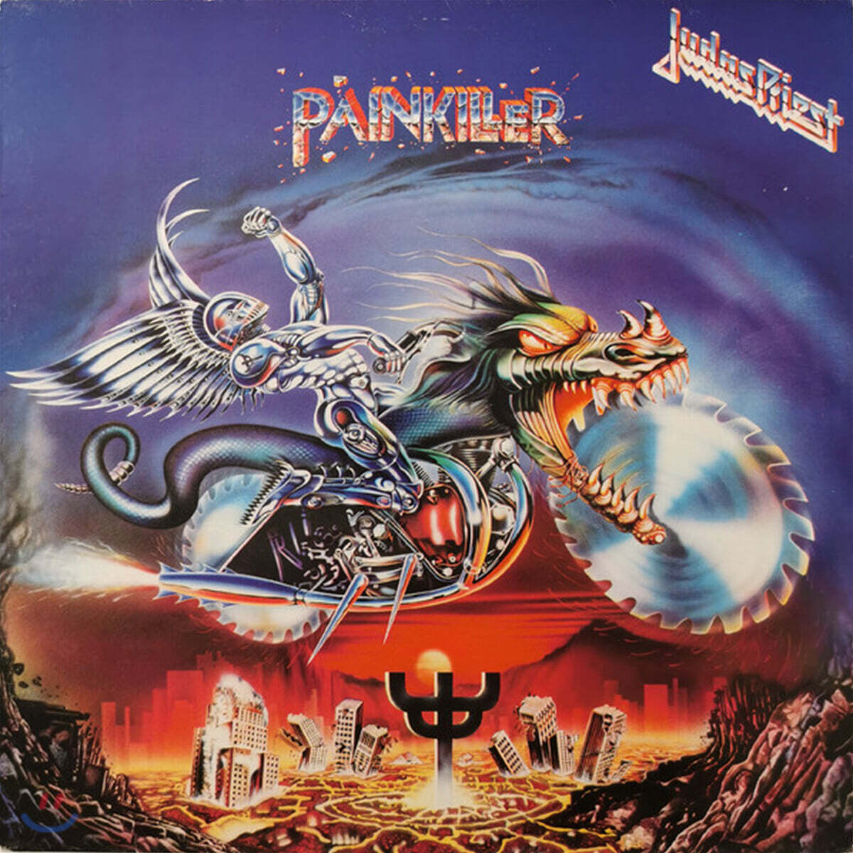 Judas Priest (주다스 프리스트) - Painkiller [레드 &amp; 블랙 스플래터 컬러 LP]