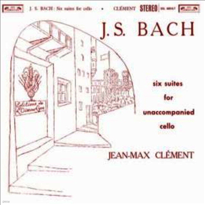 Jean-Max Clement — 바흐: 무반주 첼로 모음곡 전곡 1번 - 6번 (Bach : Suites for Cello Solo Nos.1 - 6) - Jean-Max Clement 앨범 커버