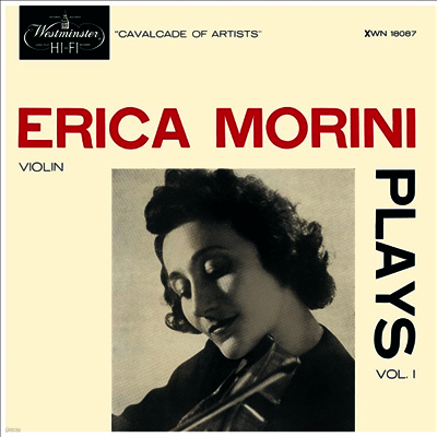 Erica Morini,Leon Pommers — 에리카 모리니 - 바이올린 소품 1집 (Erica Morini - Plays Vol.1) - Erica Morini 앨범 커버