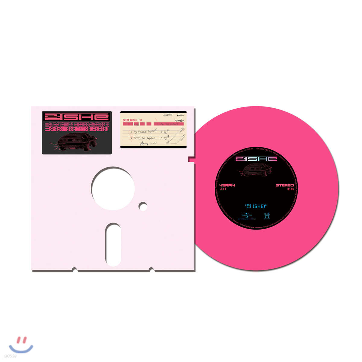 장우혁 - 럽(SHE) [7인치 핑크 컬러 Vinyl] 