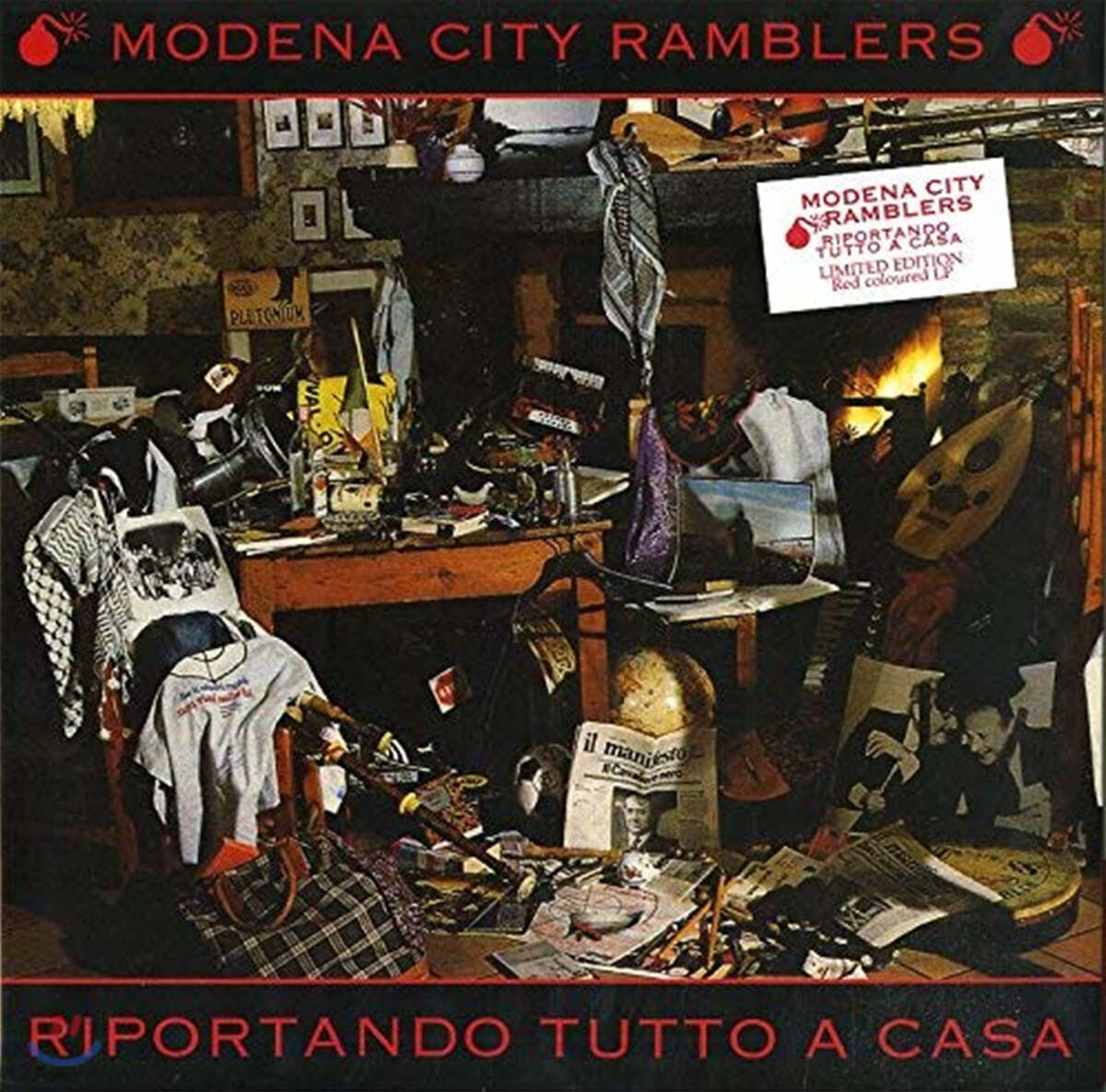 Modena City Ramblers (모데나 시티 램블러즈) - Riportando Tutto A Casa [레드 컬러 LP] 