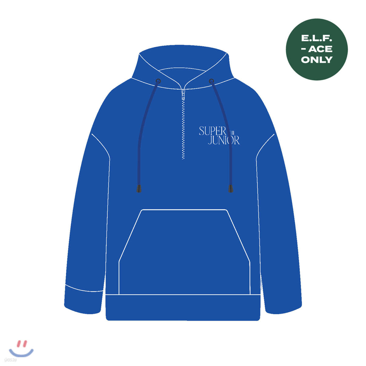 [E.L.F. ACE ONLY] SUPER JUNIOR  HALF ZIP-UP HOODIE SUPER JUNIOR 15th Anniversary Special Event - 초대(Invitation)