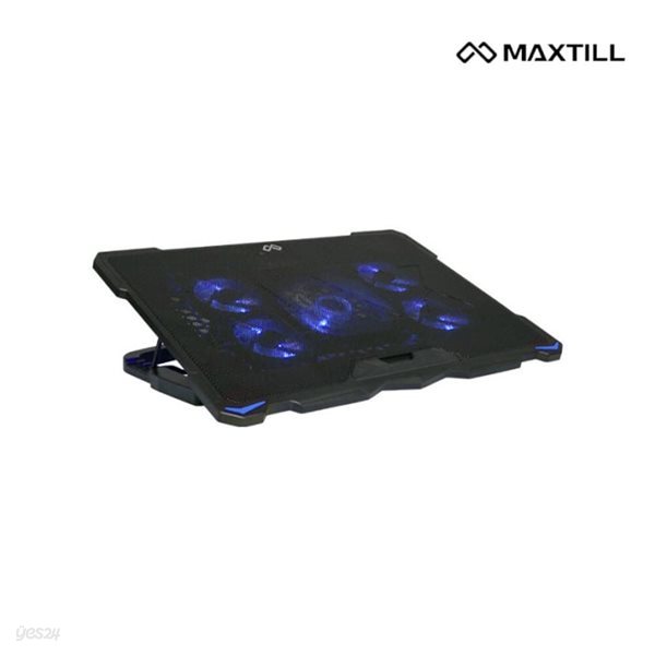 맥스틸 MAXSTILL NP500 노트북 거치대 받침대 쿨링패드 4단계 각도조절 2개 USB 쿨링거치대