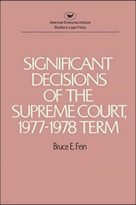 Significant Decisions of the Supreme Court, 1977-78 Term