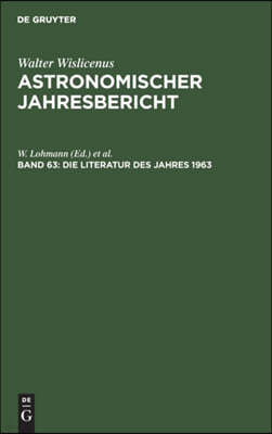 Die Literatur Des Jahres 1963