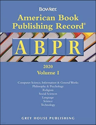 American Book Publishing Record Annual - 2 Vol Set, 2020: 0