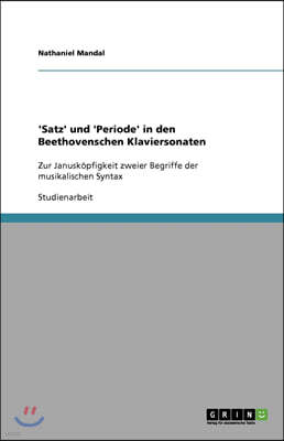 'Satz' und 'Periode' in den Beethovenschen Klaviersonaten