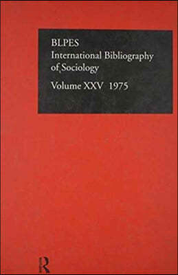 Ibss: Sociology: 1975 Vol 25