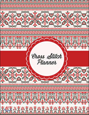 Cross Stitch Planner: Grid Graph Paper Squares, Design Your Own Pattern, Crafters Notebook Journal
