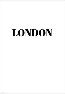 London: Hardcover White Decorative Book for Decorating Shelves, Coffee Tables, Home Decor, Stylish World Fashion Cities Design