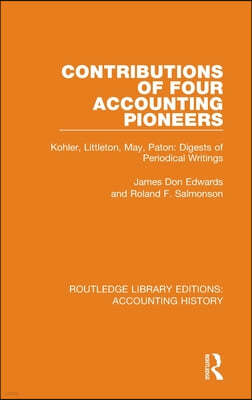 Contributions of Four Accounting Pioneers