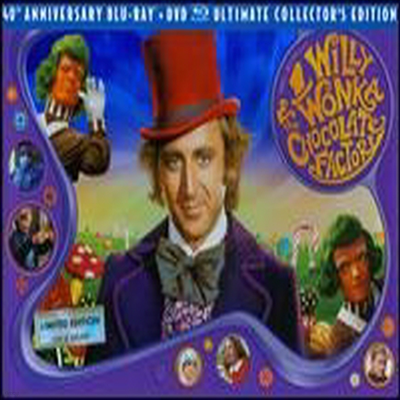 Willy Wonka & the Chocolate Factory(ݷ ) (Three-Disc 40th Anniversary Collector's Edition (ѱ۹ڸ)(Blu-ray)/DVD Combo)