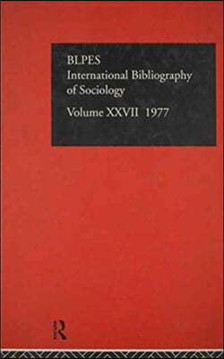 Ibss: Sociology: 1977 Vol 27