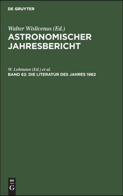 Die Literatur Des Jahres 1962