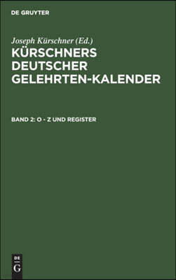 O - Z Und Register