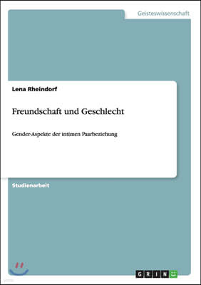 Freundschaft Und Geschlecht