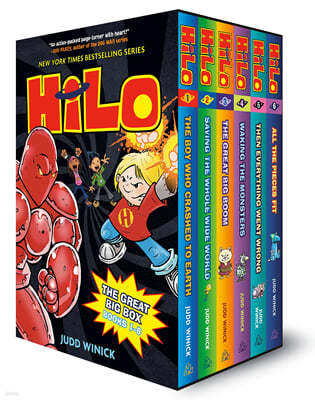 Hilo: The Great Big Box (Books 1-6): (A Graphic Novel Boxed Set)