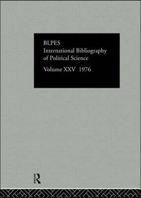 IBSS: Political Science: 1976 Volume 25