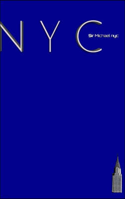 NYC Chrysler building bright blue classic grid page notepad $ir Michael Limited edition: NYC Chrysler building bright blue classic grid page notepad