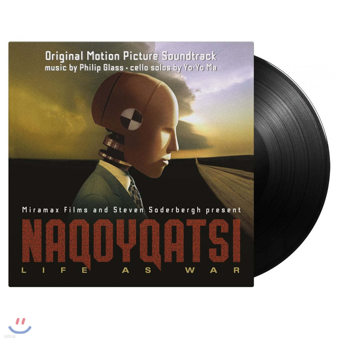 나코이카시 영화음악 (Naqoyqatsi: Life as War OST by Philip Glass / Yo-Yo ma 필립 글래스 / 요요 마) [2LP]