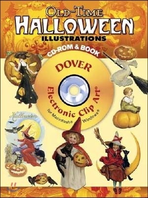 Old-Time Halloween Illustrations [With CDROM]
