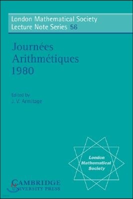 Journees Arithmetiques 1980