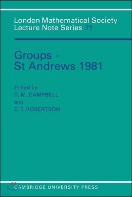 Groups - St Andrews 1981