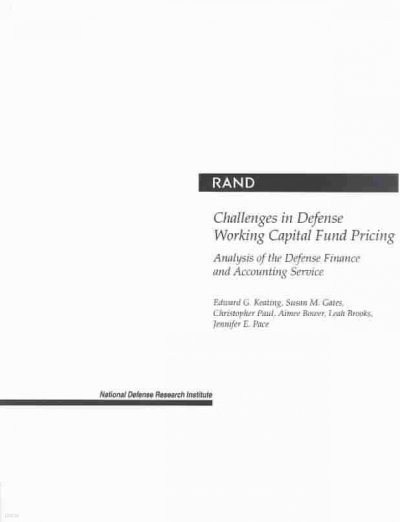 Challenges in Defense Working Capital Fund Pricing: Analysis of the Defense Finance and Accounting Service