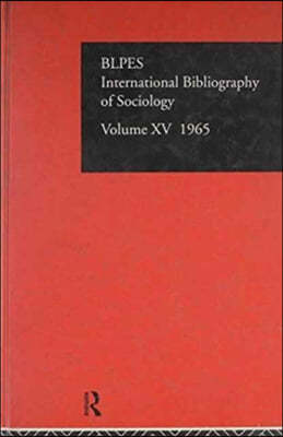 Intl Biblio Sociol 1965 Vol 15